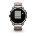 Умные часы Garmin Fenix 8 - 47mm, AMOLED Sapphire, Titanium, светло-серый, титановый ремешок (010-02904-40)