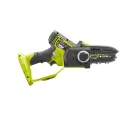 Пила аккумуляторная для обрезки веток Ryobi RY18PSX10A-120, 18 В ONE+, шина 10 см, АКБ 2,0 А·ч и ЗУ
