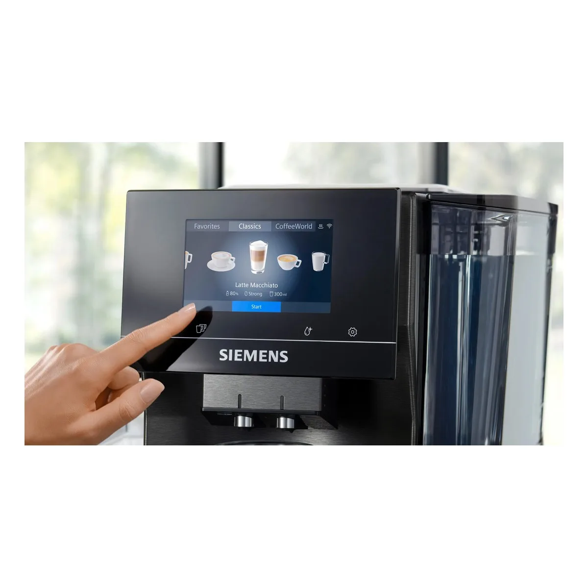 Кофемашина автоматическая Siemens EQ.700 integral TQ717DF5 1500 Вт, дисплей 5", dark inox — фото 2 из 3