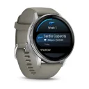 Смарт-часы Garmin Venu 4, 45 мм, AMOLED, серебристые, до 12 дней