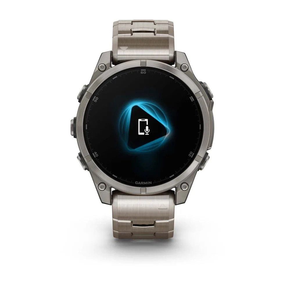 Умные часы Garmin Fenix 8 - 47mm, AMOLED Sapphire, Titanium, светло-серый, титановый ремешок (010-02904-40) — фото 5 из 12