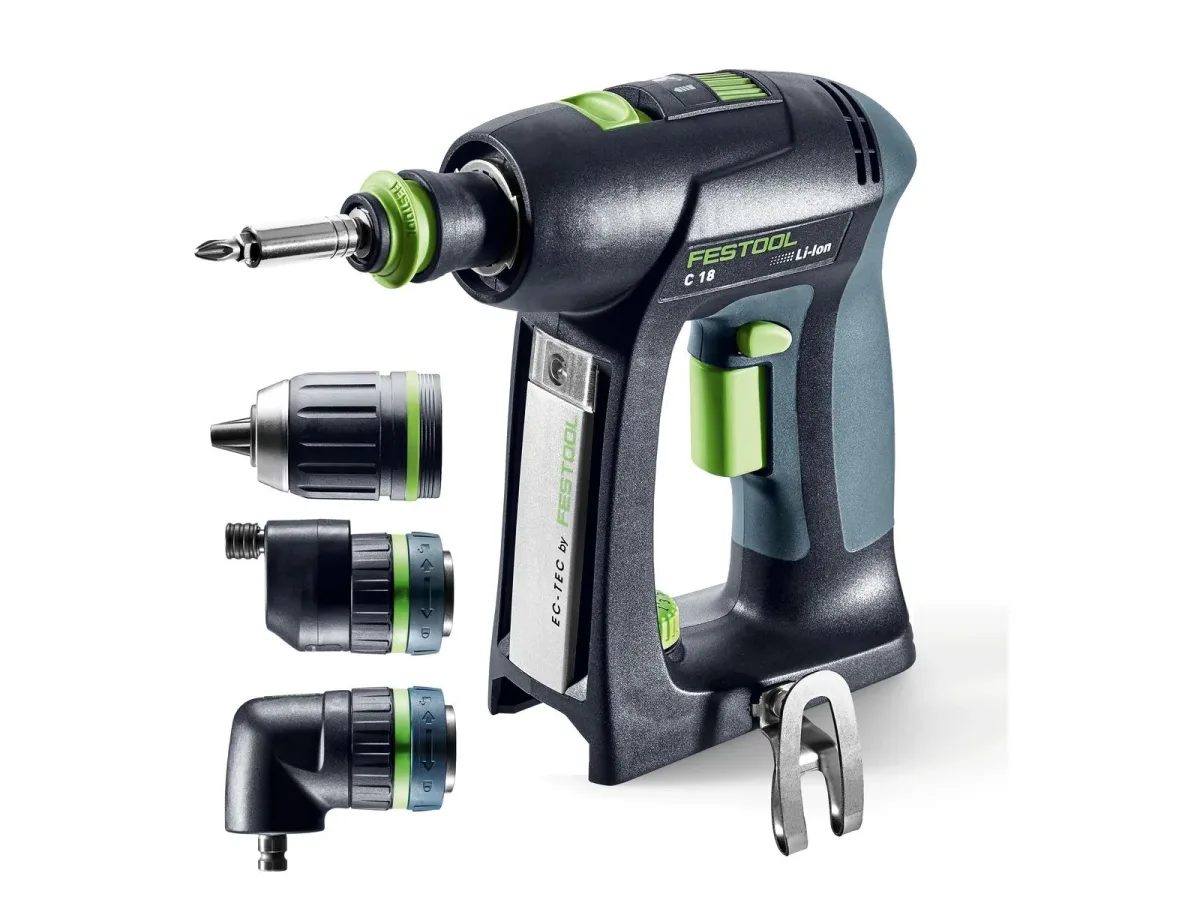 Дрель-шуруповёрт аккумуляторная Festool C 18 Basic-Set, 18 В, 45 Нм, без АКБ и ЗУ, в Systainer³ — фото 9 из 12