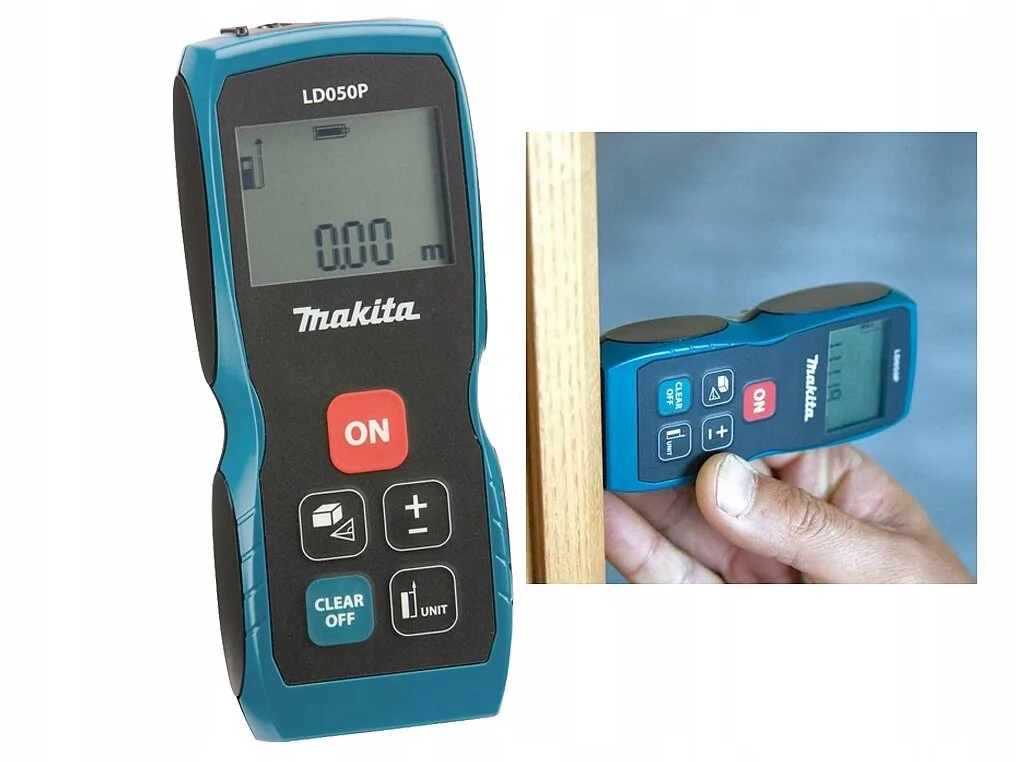 Лазерный дальномер Makita LD050P, дальность измерения 40-50м — фото 10 из 12