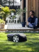 Робот-газонокосилка Greenworks Optimow 7 (GR2513107), черный/зеленый