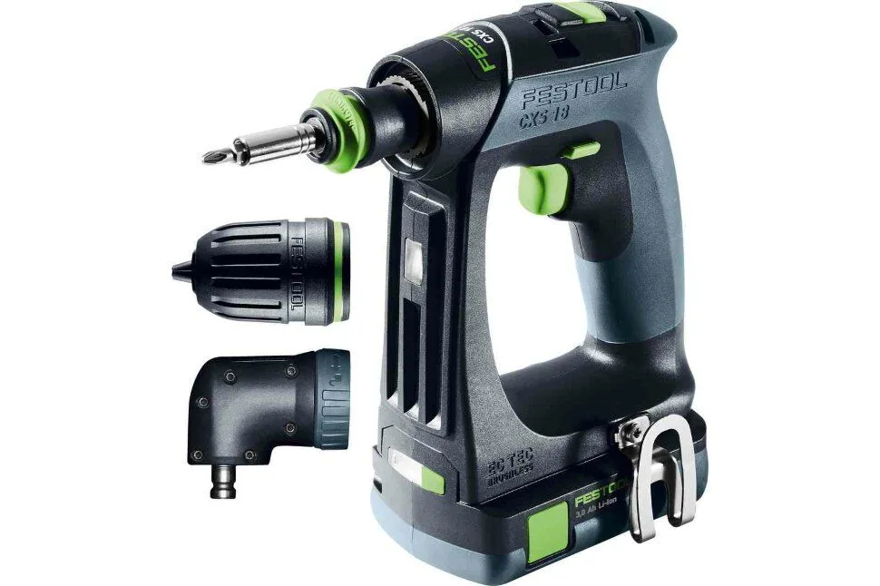 Аккумуляторная дрель-шуруповёрт FESTOOL CXS 18 C 3,0-Set, синий/черный — фото 2 из 11