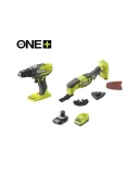 Набор аккумуляторного инструмента RYOBI ONE+ R18CK2G-1C20G 18 В: дрель-шуруповёрт, реноватор, АКБ, ЗУ