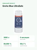 Сменный фильтр Grohe Blue UltraSafe для систем питьевой воды, ресурс 3000 л