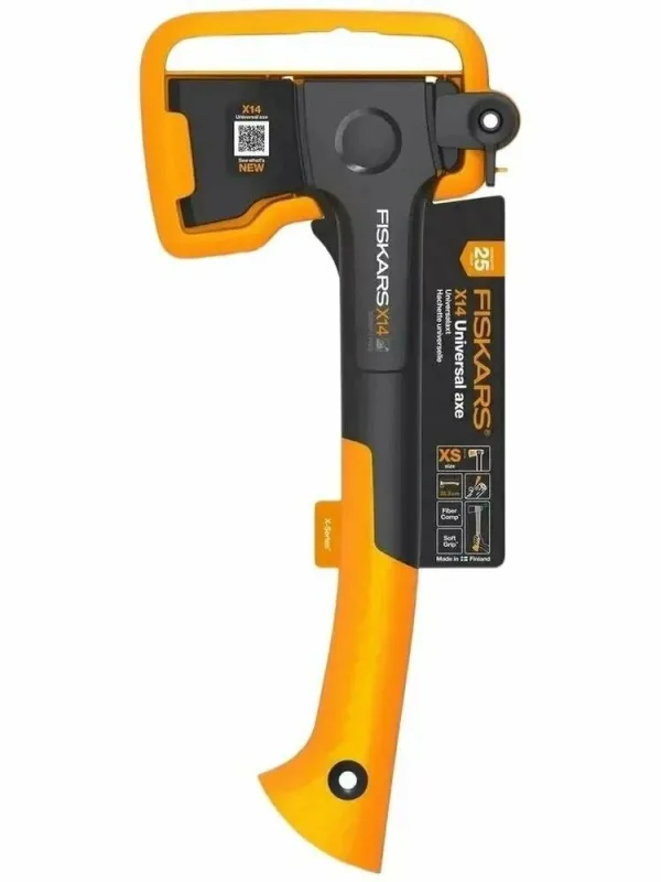 Топор универсальный Fiskars X14 XS, лезвие 6,8 см, длина 35 см, 740 г (1069102)
