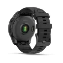 Смарт-часы Garmin Fenix E (010-03025-01), AMOLED серый безель, 47 мм, черный силиконовый ремешок