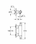 Смеситель для ванны GROHE Grohtherm Special 34667000