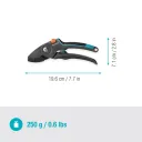 Секатор садовый Gardena PremiumCut Pro, наковаленный, до 24 мм, для сухих ветвей (12250-20)