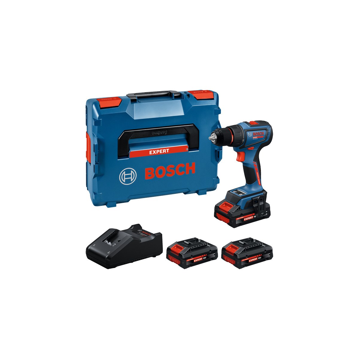 Аккумуляторная дрель-шуруповерт Bosch EXPERT EXSR18V-90 06019R2102, 3 аккумулятора