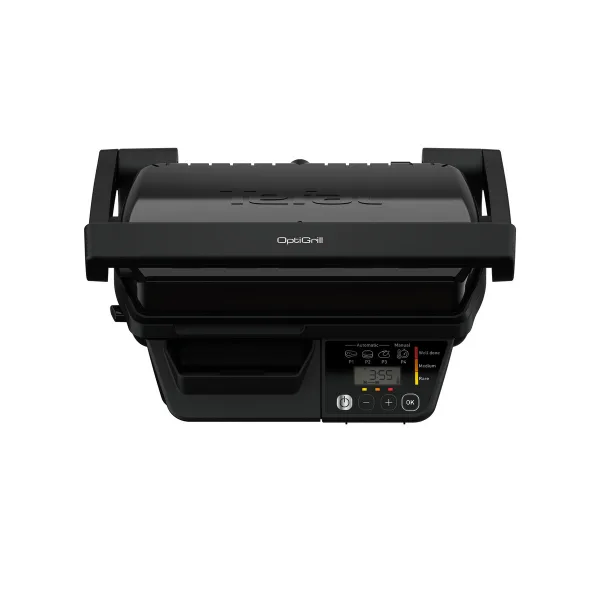 Гриль контактный электрический Tefal OptiGrill GC7P08, 2000 Вт, датчик толщины продукта