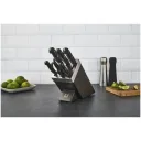 Набор кухонных принадлежностей Zwilling Gourmet (36133-210), 7 предметов, с блоком для самозаточки ножей (черный)
