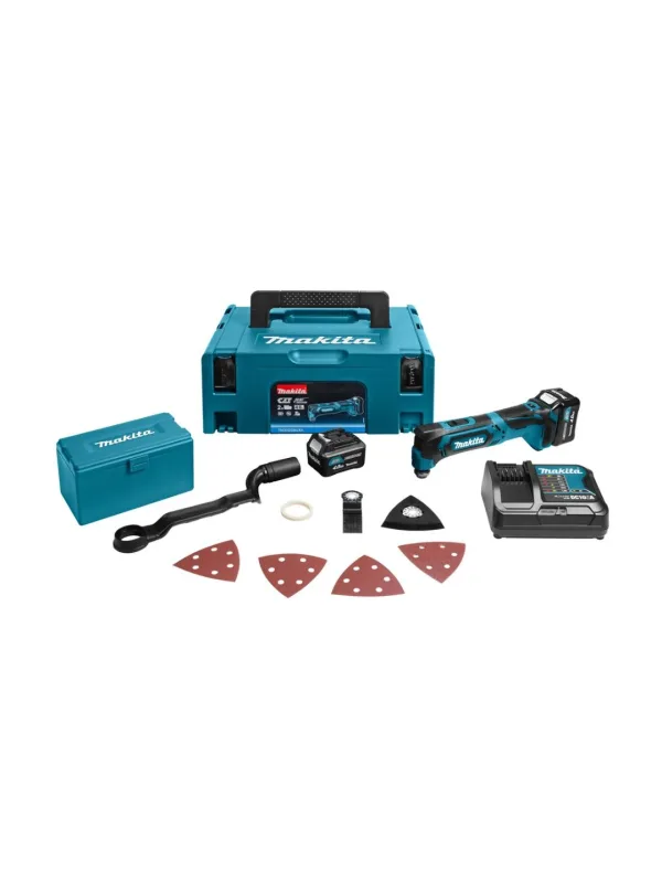 Мультитул Makita TM30DSMJX4, кейс, 1 аккумулятор, угол колебаний 1.6°, 1.2кг