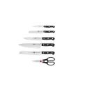 Набор кухонных принадлежностей Zwilling Gourmet (36133-210), 7 предметов, с блоком для самозаточки ножей (черный)