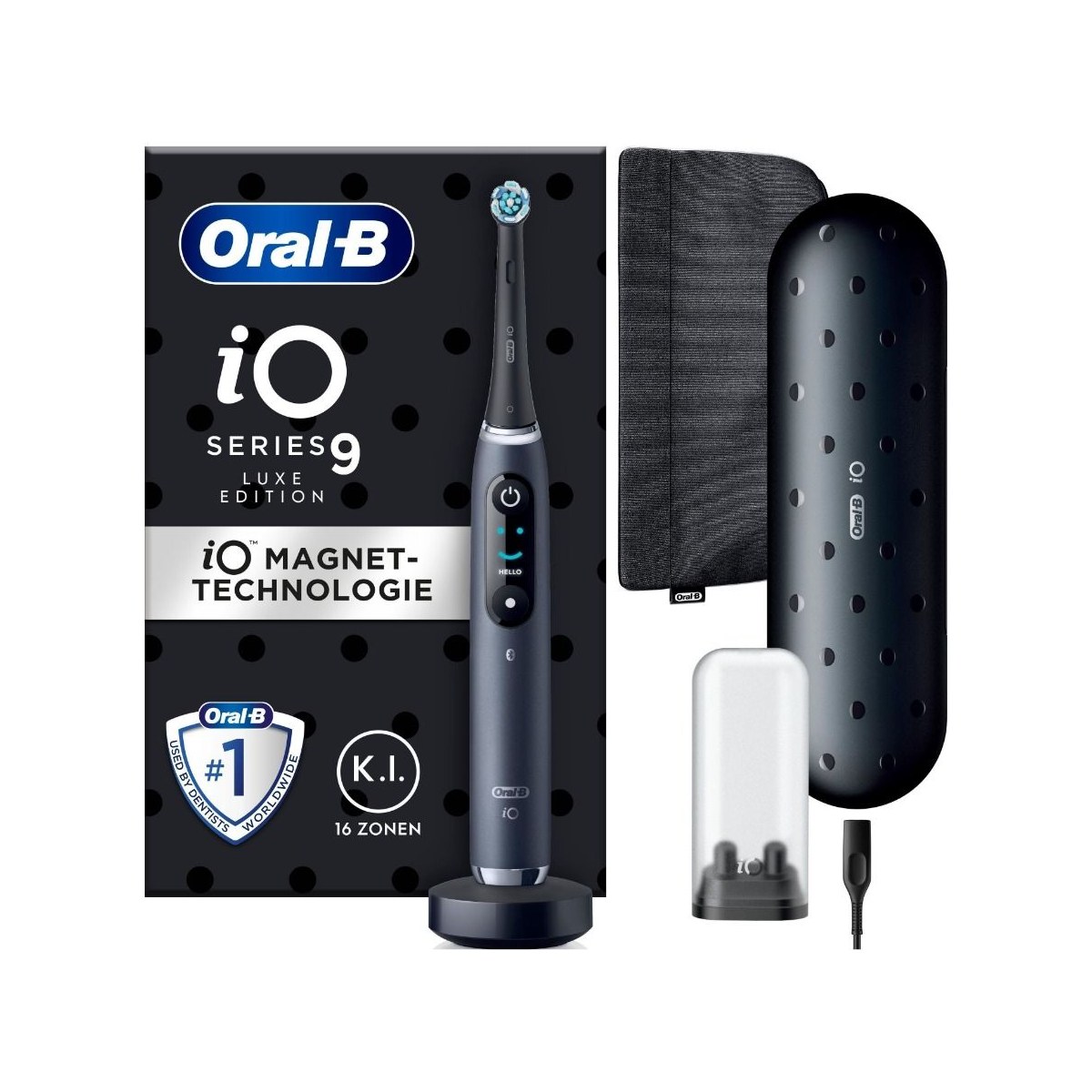 Электрическая зубная щётка Oral-B iO Series 9 Luxe Edition Black Onyx