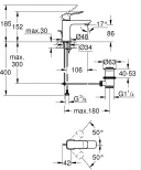 Смеситель для раковины GROHE Dice 1018562430 чёрный матовый
