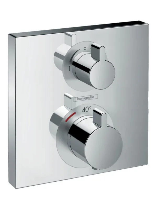 Термостат с запорным/переключающим вентилем Hansgrohe Ecostat Square 15714000