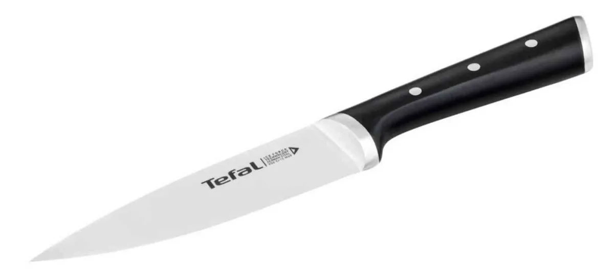 Нож кухонный Tefal Ice Force K2320324, 15 см, черный/нержавеющая сталь — фото 2 из 3