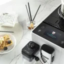 Кофемашина автоматическая DeLonghi Rivelia Perfetto EXAM440.55.W, 1.4 л, 19 бар, 16 рецептов, авто капучинатор, сенсорное управление, белая