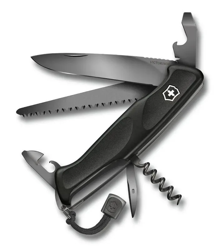 Нож складной Victorinox Ranger 55 Grip Onyx Black, 0.9563.C31P
