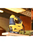 Лобзик электрический DeWalt DWE349-QS, черный/желтый, система выдува опилок