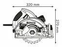 Пила циркулярная (дисковая) Bosch GKS 65 1600Вт, d190х30мм (0601667001)