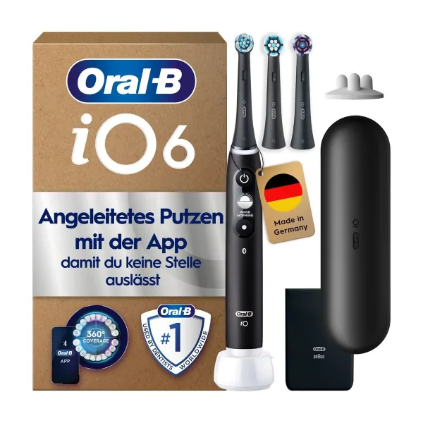 Электрическая зубная щётка Oral-B iO Series 6 Plus Edition Black Lava, 3 насадки
