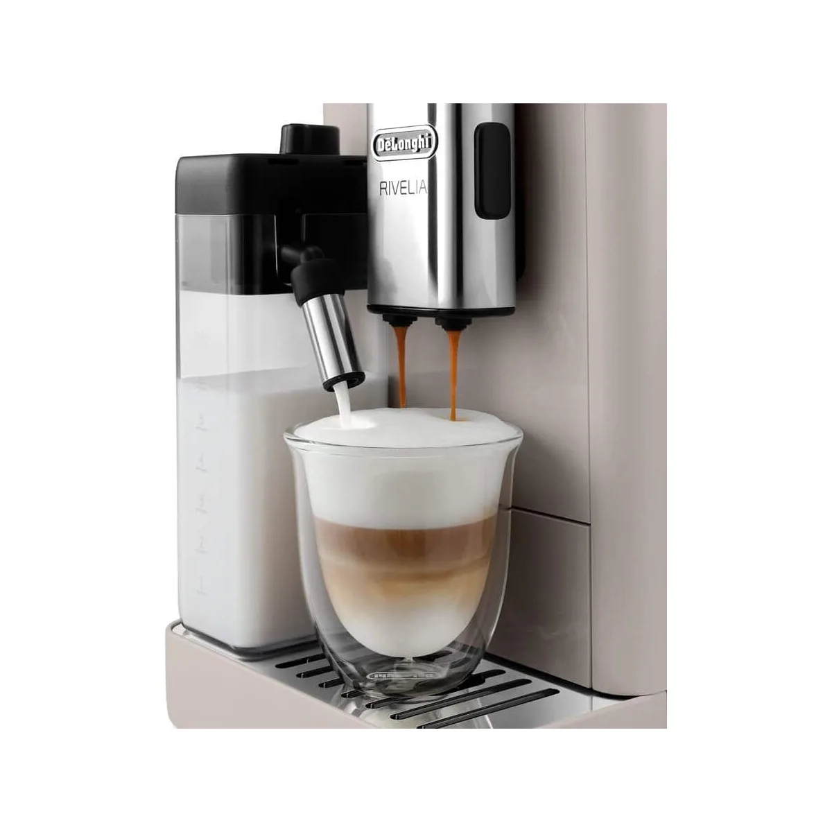 Кофемашина DeLonghi Rivelia EXAM440.55.BG бежевая — фото 5 из 5