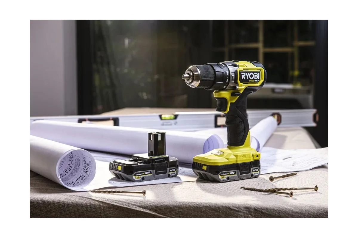 Дрель-шуруповерт ударная бесщеточная Ryobi ONE+ RPD18C-220S 5133004982 — фото 4 из 8