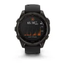 Умные часы премиум класса Fenix 8 47 mm, Solar Sapphire, Carbon Gray DLC Titanium with Black/Pebble Gray 010-02906-11