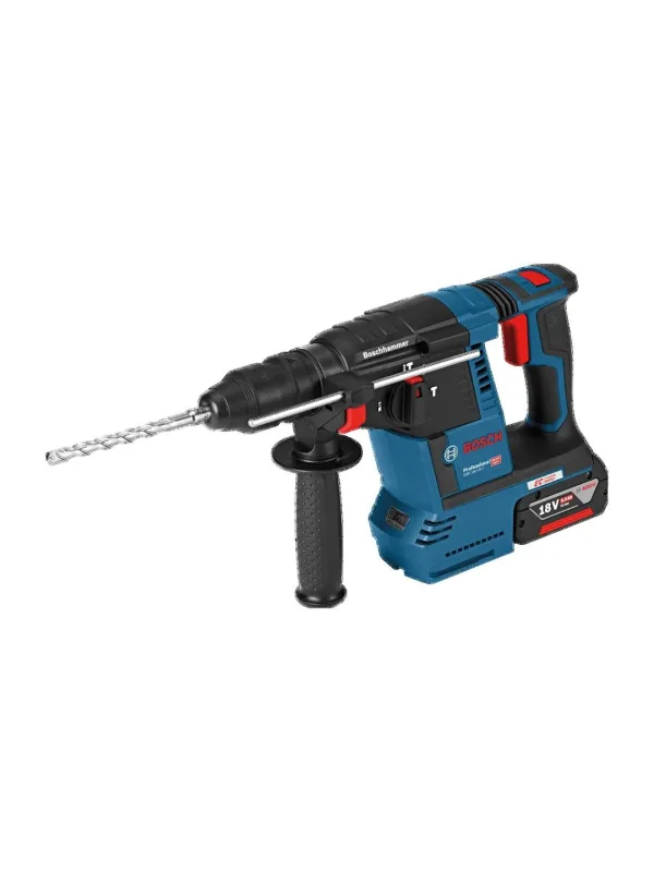 Перфоратор Bosch GBH 18V-26 F c 2 АКБ и ЗУ (0611910000E), синий/черный