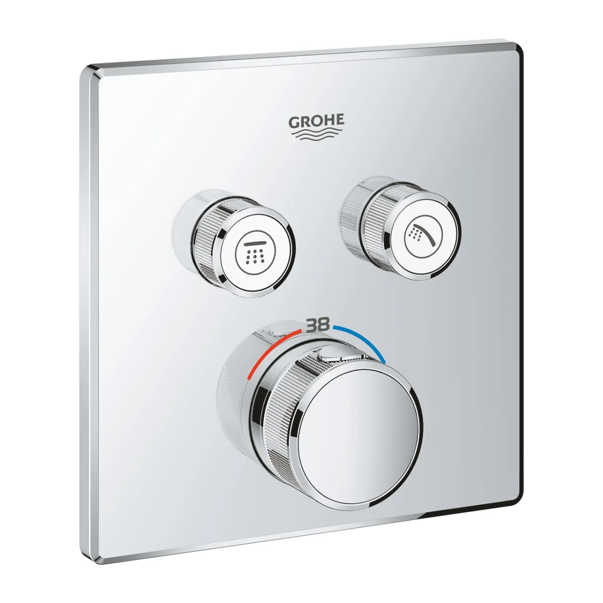 Термостат для встраиваемого монтажа на 2 выхода Grohe Grohtherm SmartControl 29124 000 (29124000) хром