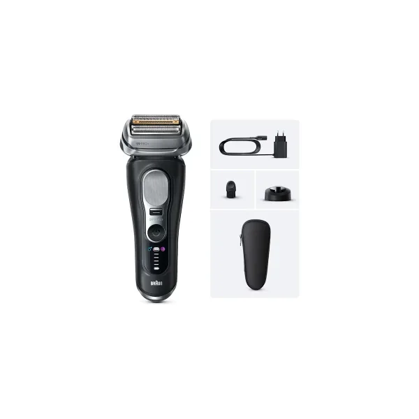 Электробритва Braun Series 9 PRO+ 9610SI, сеточная, автономная, с индикацией