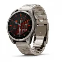 Умные часы Garmin Fenix 8 - 47mm, AMOLED Sapphire, Titanium, светло-серый, титановый ремешок (010-02904-40)