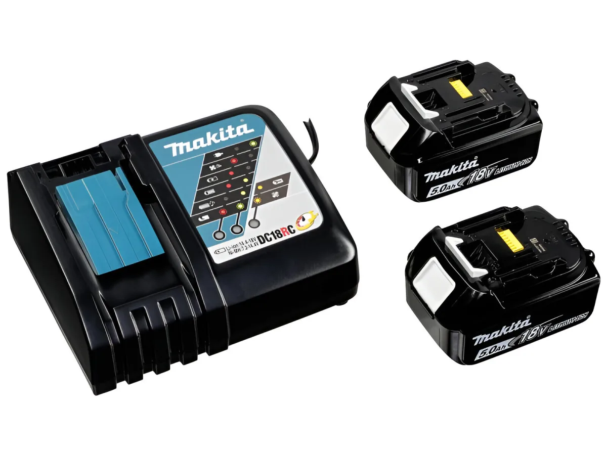 Набор зарядное устройство с двумя аккумуляторами Makita DC18RC+BL1850B