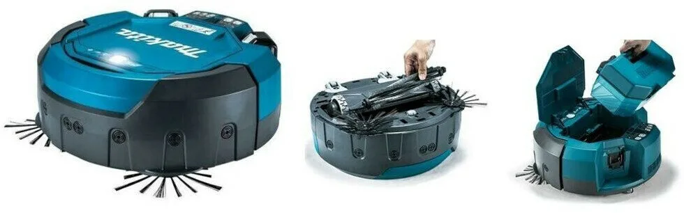 Робот-пылесос Makita DRC200Z без АКБ и ЗУ, синий/черный, 2.5 л — фото 3 из 12