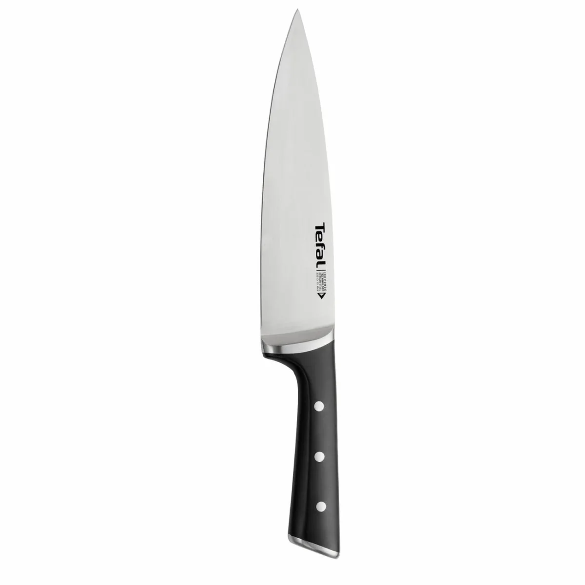 Шеф - нож Tefal Ice Force 20 см K2320214, черный/нержавеющая стать