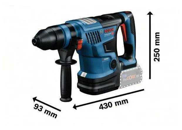 Перфоратор аккумуляторный BOSCH GBH 18V-34 CF, 2 АКБ, арт. 0611914003 — фото 8 из 10
