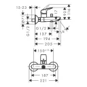Смеситель для ванны и душа Hansgrohe MyCube 71241000
