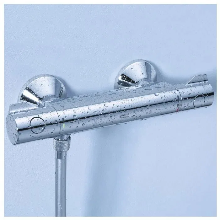 Термостат для душа GROHE Grohtherm 34558000, латунь, встраиваемый, 30,5x8,5х7 см — фото 6 из 9