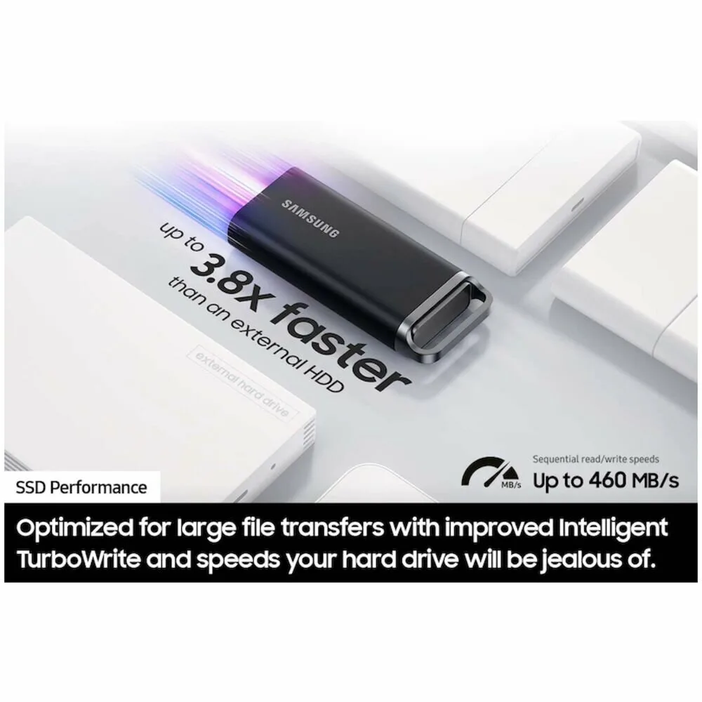 Портативный внешний SSD накопитель Samsung Portable SSD T5 EVO USB 3.2 Gen 1 4TB (MU-PH4T0S/WW) — фото 6 из 12