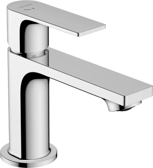 Смеситель для раковины Hansgrohe Rebris E 80 CoolStart с донным клапаном, хром (72553000)