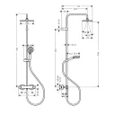 Душевая система с термостатом Hansgrohe Vernis Shape 26097000