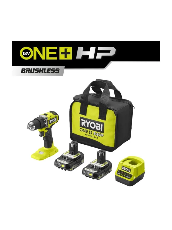 Дрель-шуруповёрт аккумуляторный RYOBI RDD18C-220S, 18 В, 2 аккумулятора 2,0 А·ч