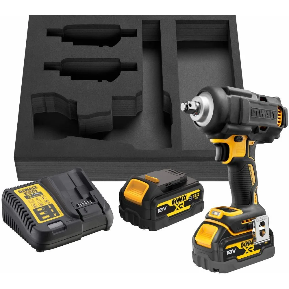 Аккумуляторный гайковерт DEWALT DCF891P2G, черный/желтый — фото 3 из 4
