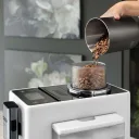 Кофемашина автоматическая DeLonghi Rivelia Perfetto EXAM440.55.W, 1.4 л, 19 бар, 16 рецептов, авто капучинатор, сенсорное управление, белая