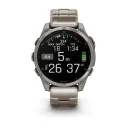 Умные часы Garmin Fenix 8 - 47mm, AMOLED Sapphire, Titanium, светло-серый, титановый ремешок (010-02904-40)