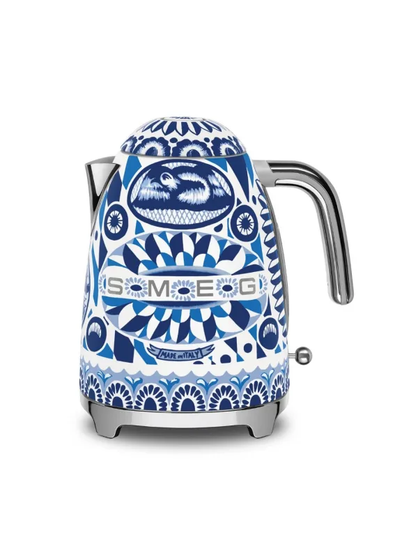Чайник электрический Smeg 50s Style Blu Mediterraneo KLF03DGBEU, 1,7 л, 2400 Вт, сталь
